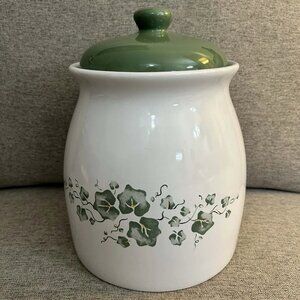 Jay Import Green Ivy Vines Cookie Storage Jar with Lid